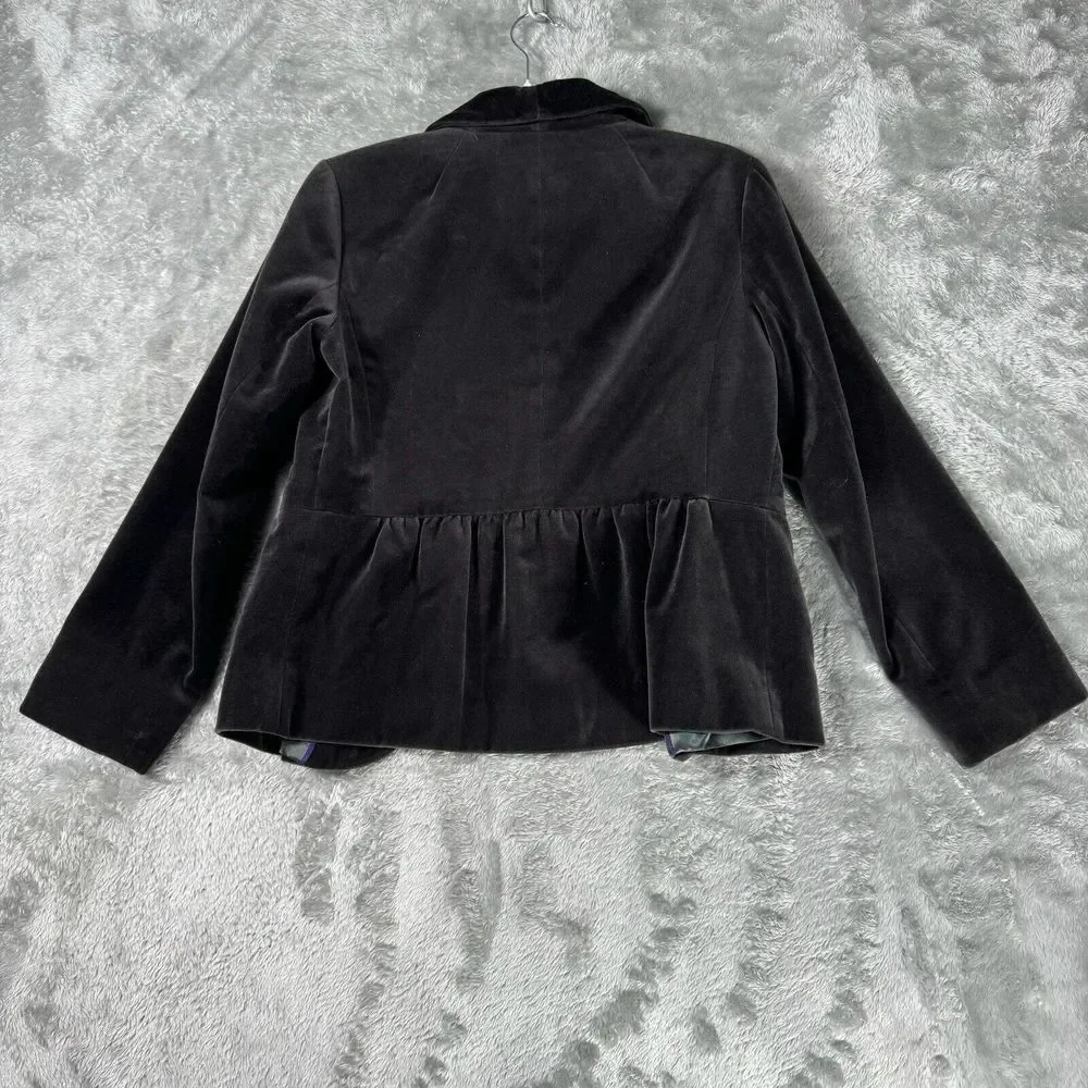 J. Crew Velvet Blazer Womens  6‎ Jacket Business Career Holiday